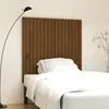 Image de vidaXL Tête de lit murale Marron miel 108x3x110 cm Bois massif de pin