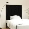 Image de vidaXL Tête de lit murale Noir 108x3x110 cm Bois massif de pin