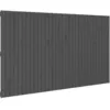 Image de vidaXL TÃªte de lit murale Gris 204x3x110 cm Bois massif de pin