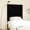 Image de vidaXL Tête de lit murale Noir 95,5x3x110 cm Bois massif de pin