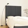 Image de vidaXL Tête de lit murale Gris 127,5x3x110 cm Bois massif de pin