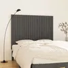 Image de vidaXL Tête de lit murale Gris 146,5x3x110 cm Bois massif de pin