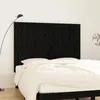 Image de vidaXL Tête de lit murale Noir 159,5x3x110 cm Bois massif de pin