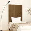 Image de vidaXL Tête de lit murale Marron miel 82,5x3x110 cm Bois massif de pin