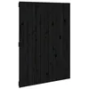 Image de vidaXL TÃªte de lit murale Noir 82,5x3x110 cm Bois massif de pin