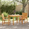 Image de Vidaxl Ensemble De Salle Ã Manger De Jardin En 3 PiÃ¨ces En Bois Massif D'acacia