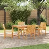 Image de Vidaxl Ensemble De Salle Ã Manger De Jardin 4 PiÃ¨ces En Bois Massif Acacia