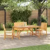 Image de Vidaxl Ensemble De Salle Ã Manger De Jardin 4 PiÃ¨ces En Bois Massif D'acacia