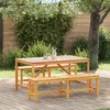 Image de Vidaxl Ensemble De Salle Ã Manger De Jardin 3 PiÃ¨ces En Bois D'acacia Massif