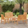 Image de Vidaxl Ensemble De Salon De Jardin 5 PiÃ¨ces En Bois D'acacia Massif