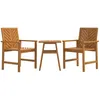 Image de Ensemble De Salon De Jardin 3 Pcs Bois D'acacia Solide