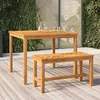 Image de vidaXL Table à manger de jardin 90x90x74 cm bois d'acacia solide