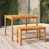 Image de vidaXL Vidaxl Table À Manger De Jardin 90x90x74 Cm Bois D'acacia Solide