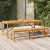 Image de vidaXL Vidaxl Table À Manger De Jardin 200x90x74 Cm Bois D'acacia Solide