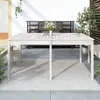 Image de vidaXL Table de jardin blanc 159,5x82,5x76 cm bois massif de pin823977