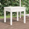 Image de vidaXL Vidaxl Banc De Jardin Blanc 50x44x45 Cm Bois Massif De Pin