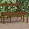 Image de vidaXL Vidaxl Banc De Jardin Marron Miel 109x44x45 Cm Bois De Pin Massif