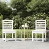 Image de vidaXL Chaises de jardin lot de 2 blanc 50x48x91,5 cm bois massif pin824026
