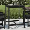 Image de vidaXL Table de jardin noir 82,5x82,5x110 cm bois massif de pin824085
