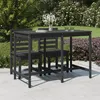 Image de vidaXL Table de jardin gris 159,5x82,5x110 cm bois massif de pin824097