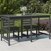 Image de vidaXL Table de jardin gris 203,5x90x110 cm bois massif de pin824104