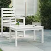 Image de vidaXL Table de jardin blanc 82,5x50,5x45 cm bois massif de pin824114