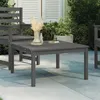 Image de vidaXL Table de jardin gris 82,5x82,5x45 cm bois massif de pin824122