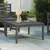 Image de Vidaxl Table De Jardin Gris 82,5x82,5x45 Cm Bois Massif De Pin