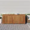 Image de vidaXL Boîte de rangement de jardin 200x80x75 cm bois massif d'acacia