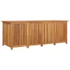 Image de vidaXL Coffre de rangement jardin 200x80x75 cm bois massif acacia huilé