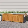 Image de vidaXL Boîte de rangement de jardin avec roues 150x50x58cm bois acacia319713