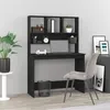 Image de vidaXL Bureau avec étagères Noir 102x45x148 cm Bois d'ingénierie823001