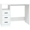 Image de vidaXL vidaXL Bureau avec tiroirs Blanc 102x50x76 cm Bois d'ingénierie