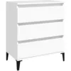 Image de vidaXL Buffet Blanc 60x35x70 cm Bois d'ingÃ©nierie