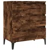 Image de vidaXL Buffet ChÃªne fumÃ© 60x35x70 cm Bois d'ingÃ©nierie