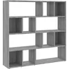 Image de vidaXL Bibliothèque/Séparateur de pièce Sonoma gris 105x24x102 cm vidaXL vidaXL