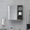 Image de vidaXL Armoire à miroir de salle de bain Sonoma gris 62,5x20,5x64 cm