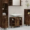 Image de vidaXL Armoire de bain Chêne fumé 60x32x53,5 cm Bois d'ingénierie826372