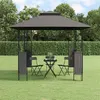 Image de vidaXL Belvédère avec toit anthracite 300x300x270 cm acier360141
