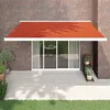 Image de vidaXL Auvent rétractable orange et marron 4,5x3 m tissu et aluminium3154594