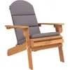 Image de vidaXL Vidaxl Chaise De Jardin Adirondack Avec Coussins Bois Massif D'acacia