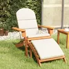 Image de vidaXL Chaise de jardin Adirondack et repose-pieds bois massif acacia360033