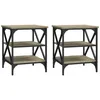 Image de vidaXL Vidaxl Tables D'appoint 2 Pcs Chêne Sonoma 40x42x50 Cm Bois Ingénierie