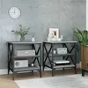 Image de vidaXL Tables d'appoint 2 pcs Sonoma gris 40x42x50 cm Bois ingénierie