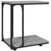 Image de vidaXL Table d'appoint Ã  roues Sonoma gris 50x35x55,5 cm