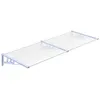 Image de Auvent De Porte Gris Et Transparent 239x90 Cm Polycarbonate