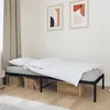 Image de vidaXL Cadre de lit métal sans matelas noir 90x190 cm350838