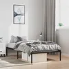 Image de vidaXL Cadre de lit métal sans matelas noir 100x190 cm