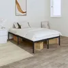 Image de vidaXL Cadre de lit métal sans matelas noir 120x190 cm350843