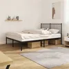 Image de vidaXL Cadre de lit métal sans matelas avec tête de lit noir 140x200cm350865